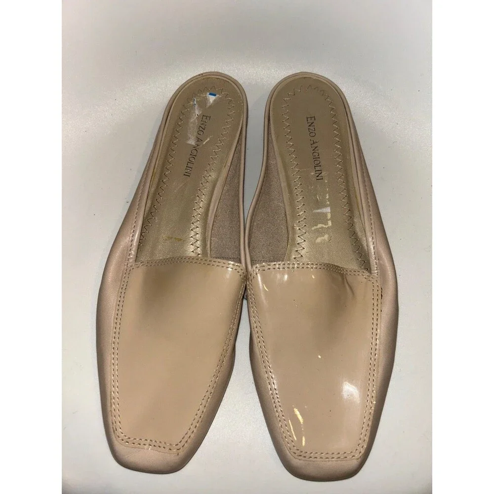 Enzo Angiolini Women’s Vintage NWOT Square Toe Mule Flat size 10 Genuine Leather